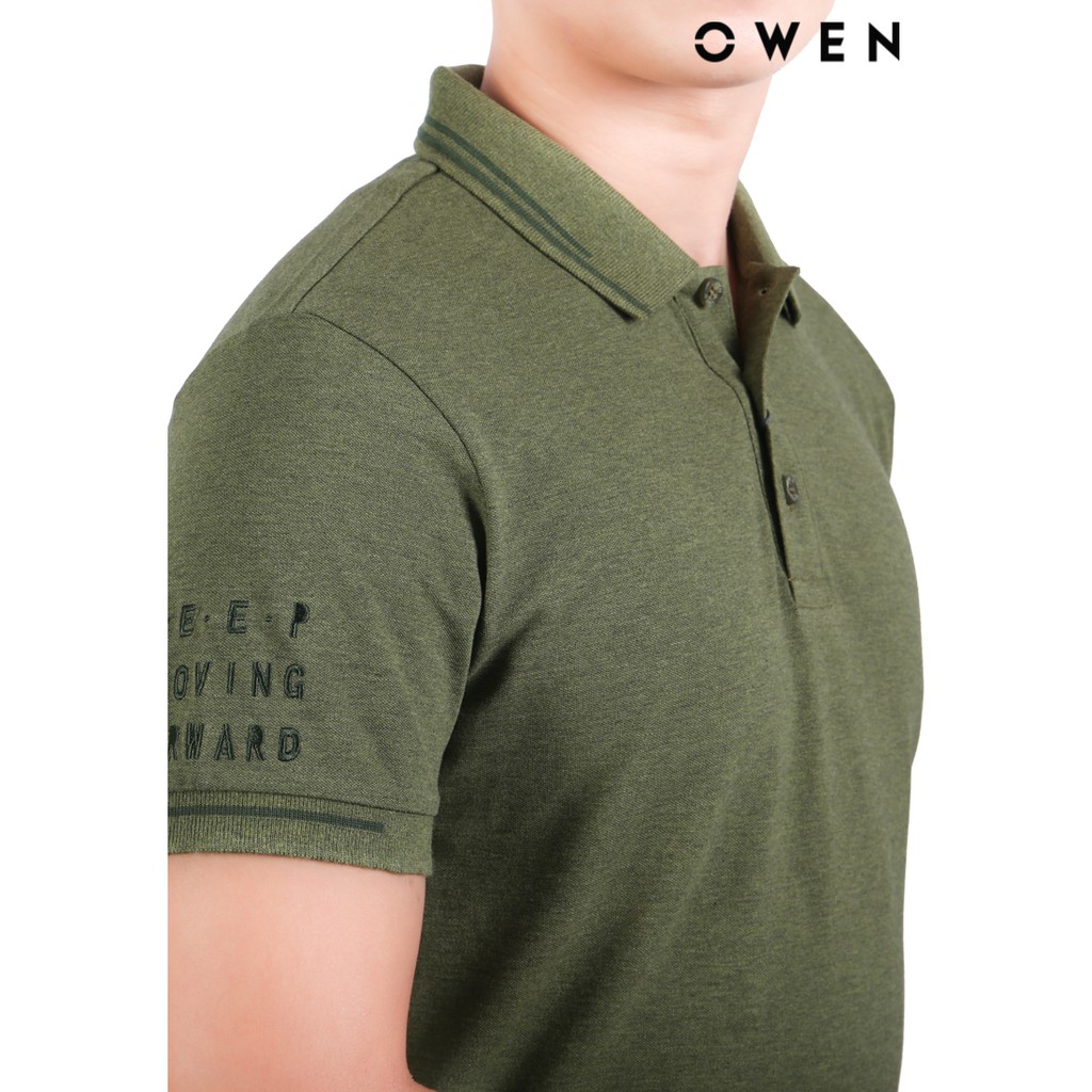 Áo polo ngắn tay Owen Bodyfit màu xanh - APV21847 | BigBuy360 - bigbuy360.vn