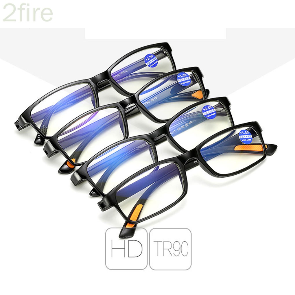 Kính Đọc Sách Gọng Vuông Siêu Nhẹ Cho Nam Và Nữ