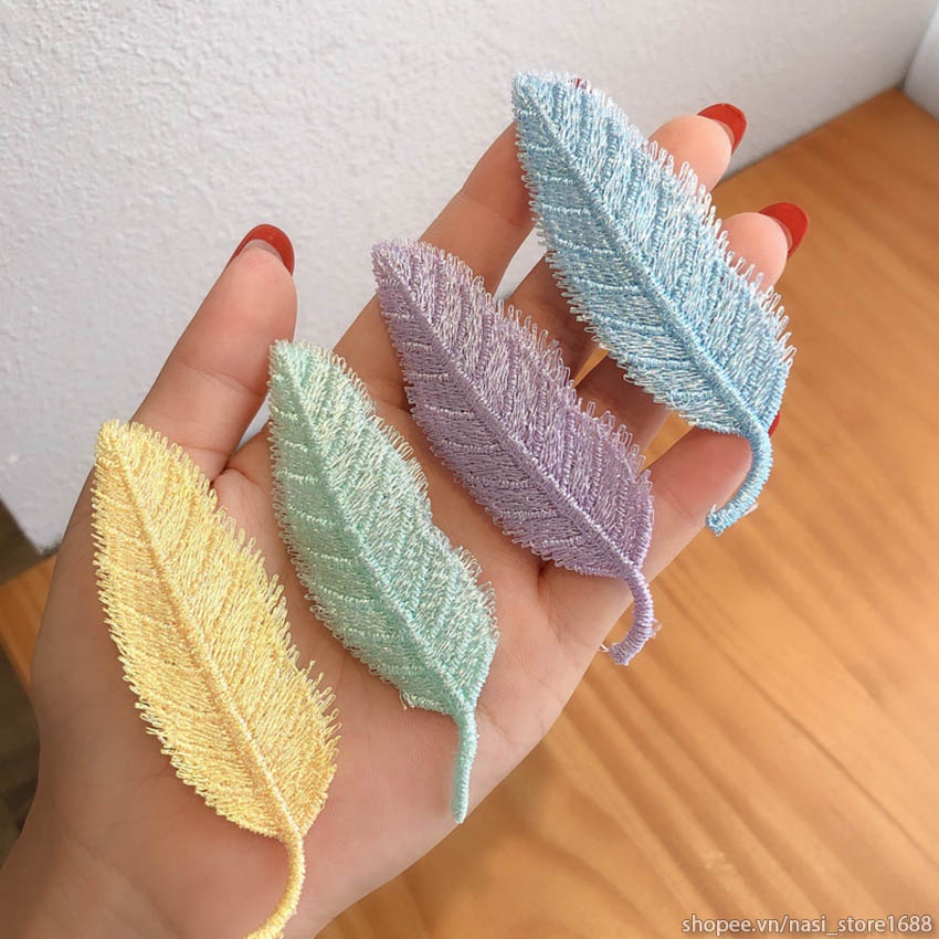 Kẹp tóc mái hình lá xinh xắn dễ thương - kẹp tóc nữ hàn quốc - NASI Store