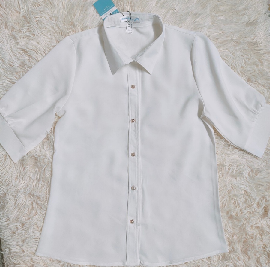 ☘🌸A134 áo sơ mi nữ lụa tay ngắn S M L XL 2XL☘🌸