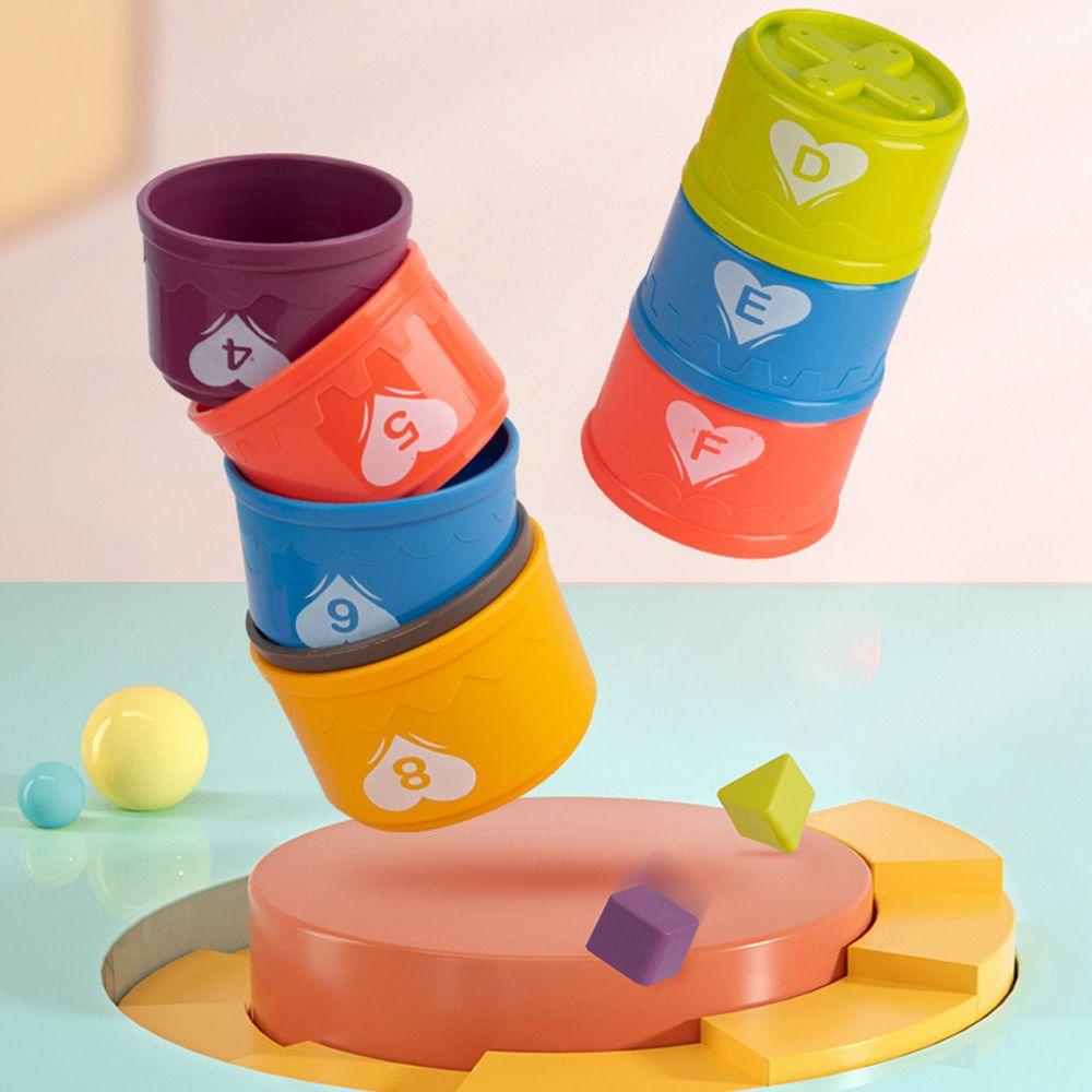 RAINBOW Cốc Xếp Đồ Chơi Màu Cầu Vồng Giáo Dục Cho Bé