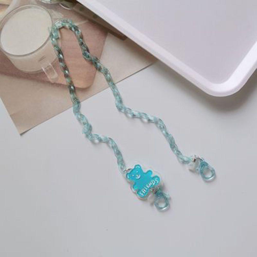 ESPO Dây Đeo Mắt Kính Bằng Acrylic Trong Suốt Họa Tiết Gấu Hoạt Hình Đáng Yêu