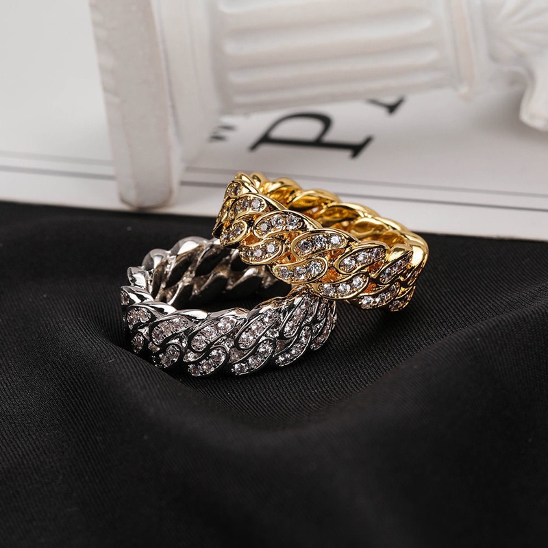 Nhẫn Đeo Tay Đính Đá zircon Thời Trang Hàn Quốc Cho Cặp Đôi