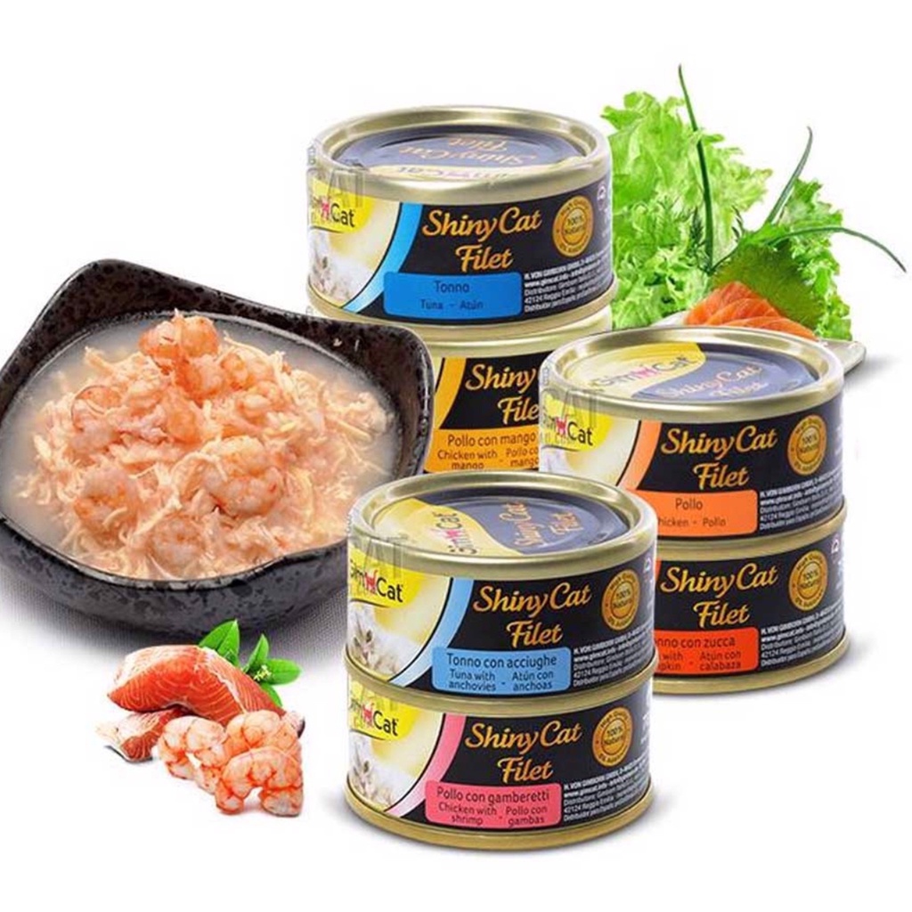 Pate Gimcat cho mèo, Pate cho mèo Gimcat Shiny lon 70gr