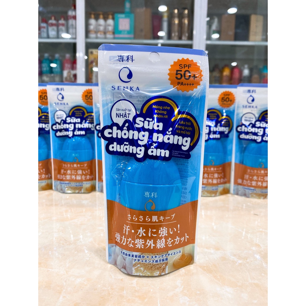 (SX Nhật Bản 40ml) Sữa chống nắng Senka Perfect UV Milk SPF50 PA++++