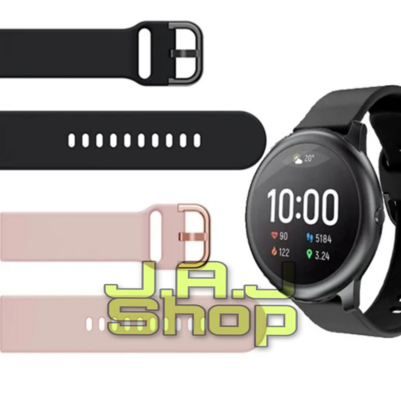 Silicone Dây Đeo Thay Thế Chất Liệu Silicon Màu Trơn Cho Xiaomi Huami Amazfit Haylou Solar Ls 05 Ls05 Acc