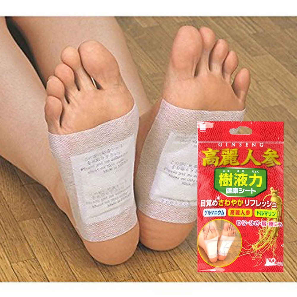 Miếng dán thư giãn bàn chân 2 miếng Nhân sâm Kokubo - Hachi Hachi Japan Shop