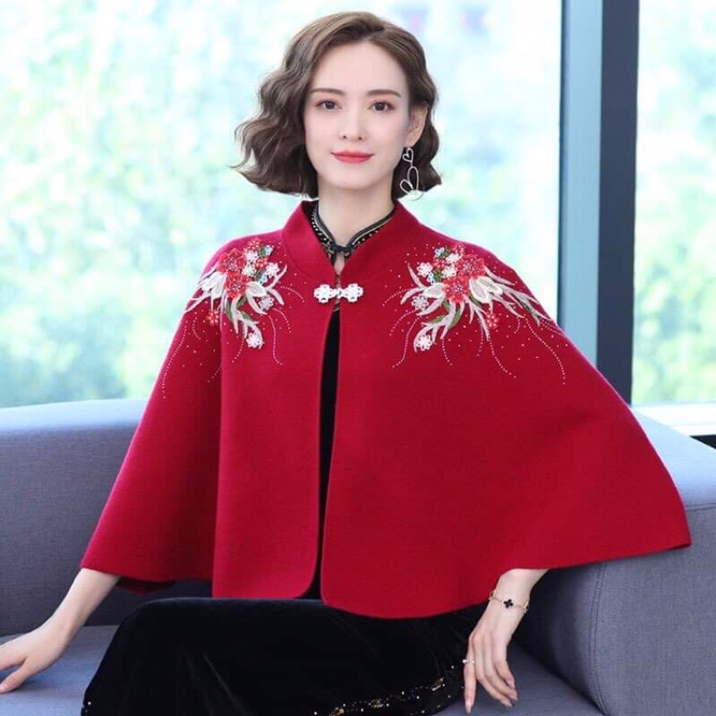 Áo khoác choàng dạ len cao cấp kiểu dáng sang trọng NP2462 | BigBuy360 - bigbuy360.vn