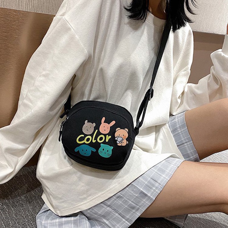 Túi Đeo Chéo canvas Phong Cách Hàn Quốc Mới 2022 Thời Trang Cho Nữ