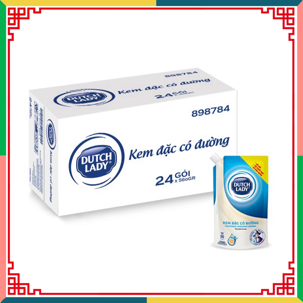 Kem đặc có đường Dutch Lady dạng túi 560g ( Đại lý Ngọc Toản)