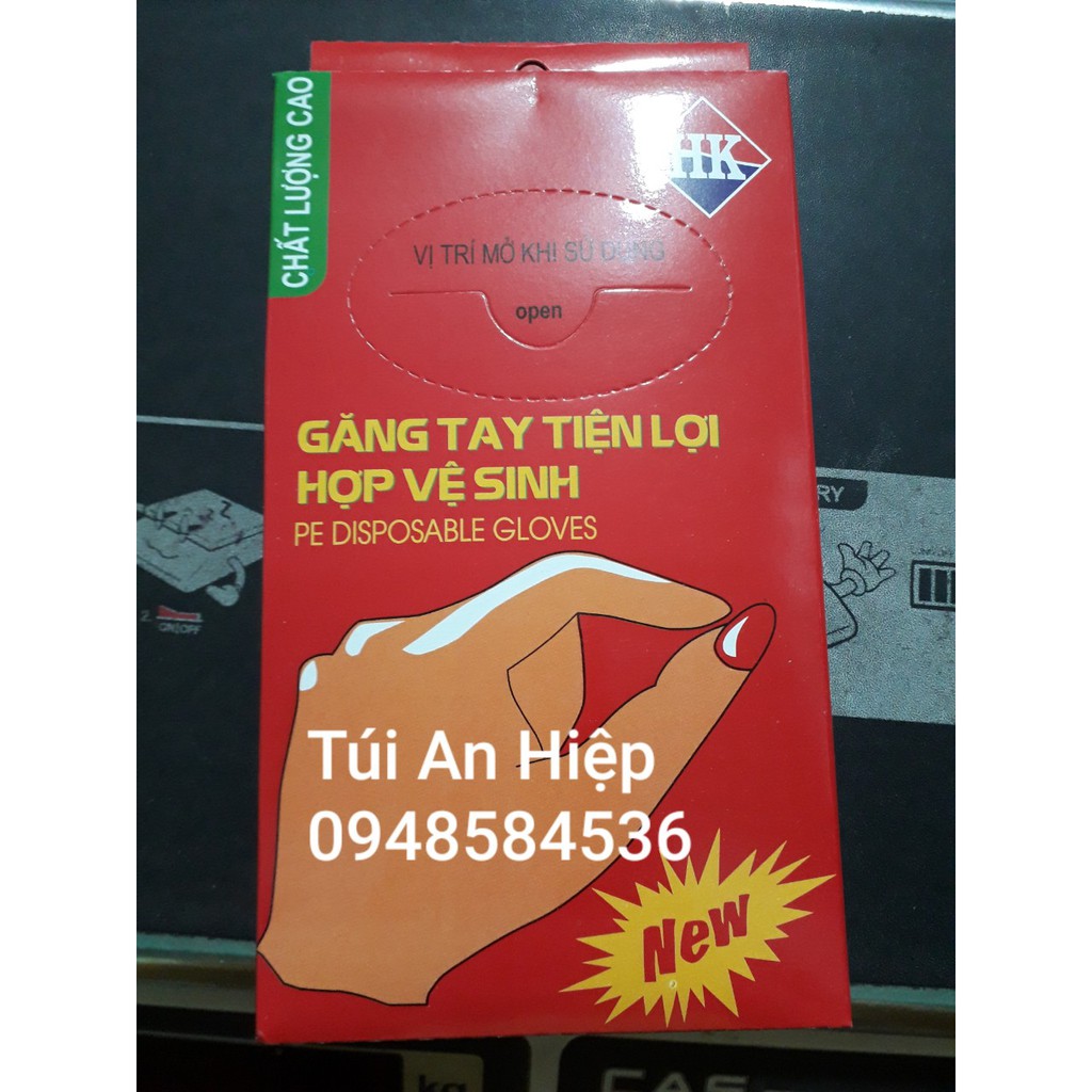 Găng tay nilon (1 hộp) | Disposable plastic gloves