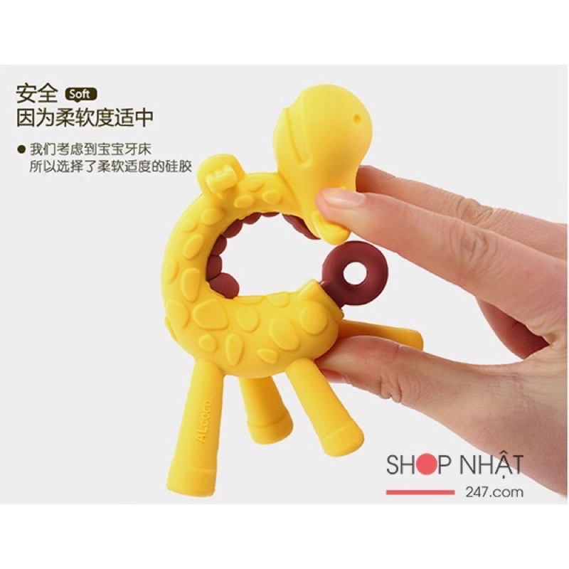 GẶM NƯỚU SILICON HÌNH HƯƠU VÀNG