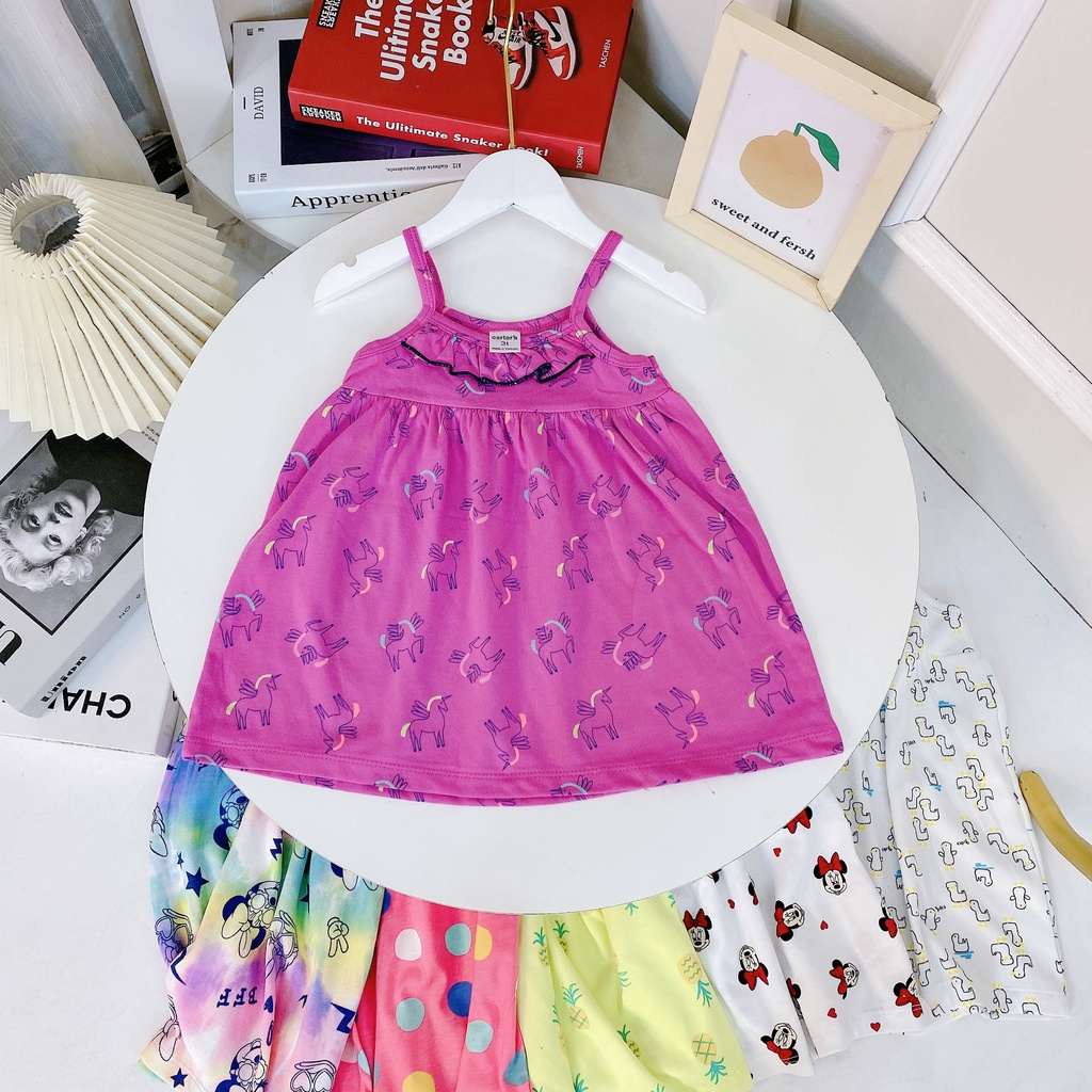 ✔️8-20kg✔️ Váy 2 dây xuất nhật bèo ngực xinh xắn cho bé gái 8-20kg BẢNG 2