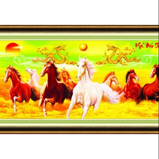 Tranh thêu Ngựa Rồng 53425 ailuocs
