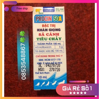 Procin 50A 5Gr Hỗ Trợ Cho Chim Cảnh