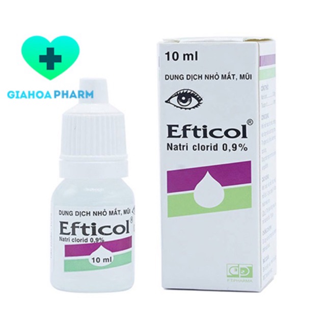 Nước muối sinh lý Efticol - Natri clorid 0,9%