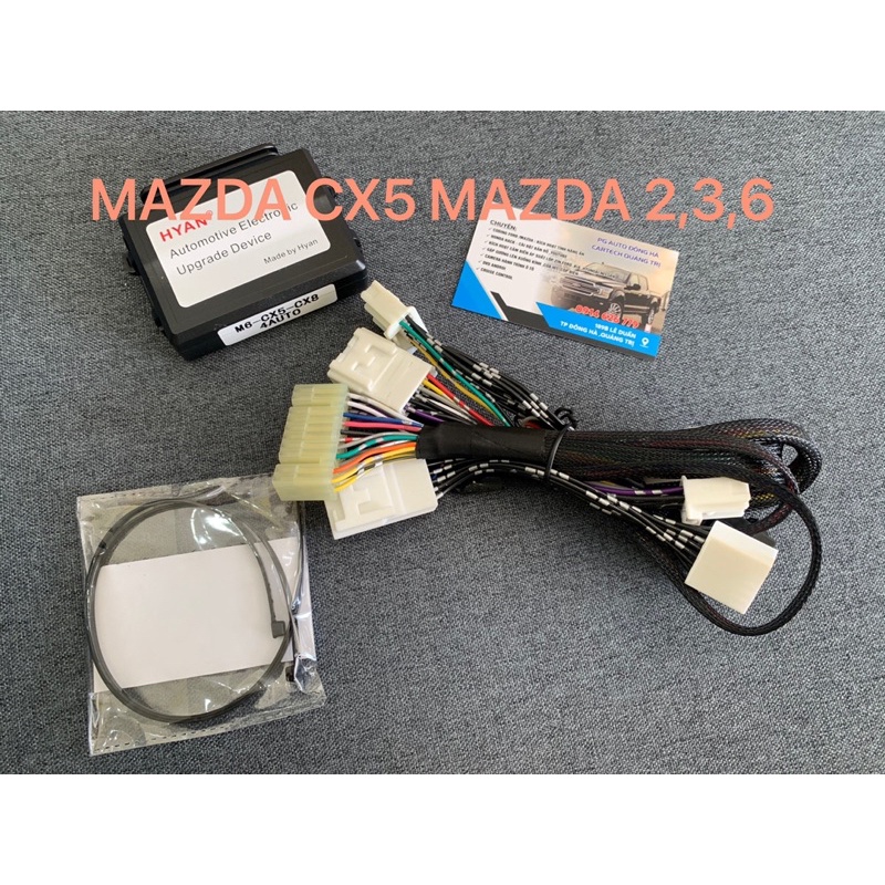 Tự động gập gương lên xuống kính cửa Mazda Cx5 Mazda 2,3,6 2015-2019 Hàng cắm giắc