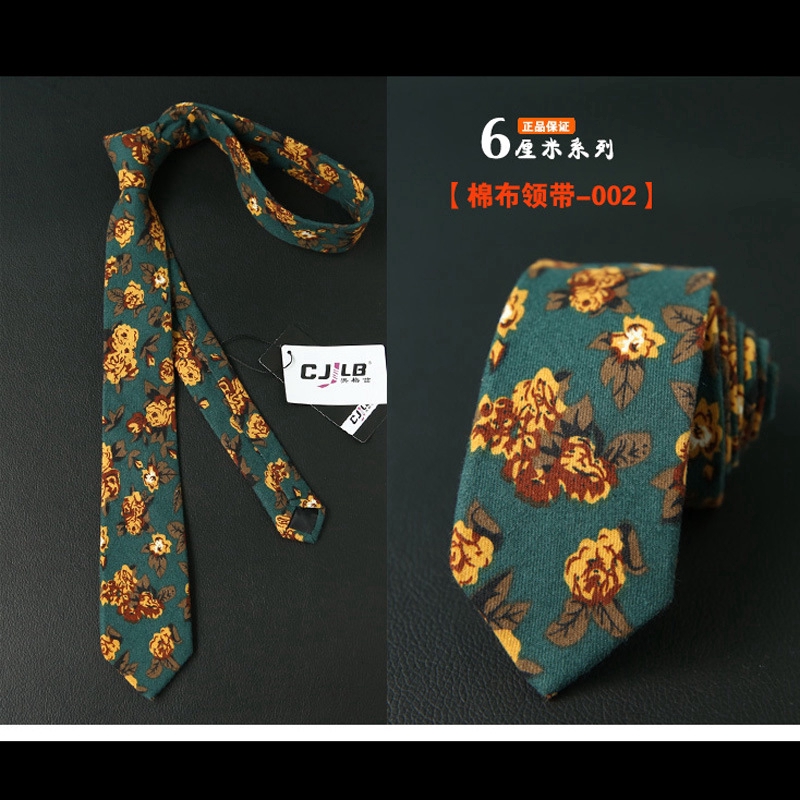 Cà vạt EFAN cotton bản rộng 6cm họa tiết kẻ sọc phong cách thanh lịch dành cho nam