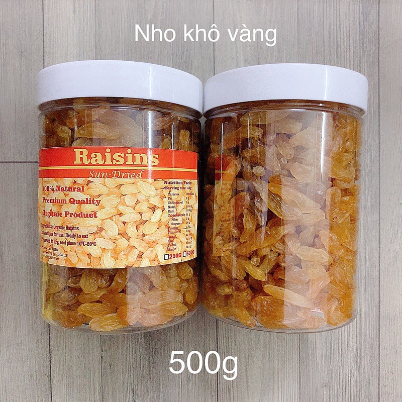 Nho khô vàng Raisins Ấn Độ làm bánh