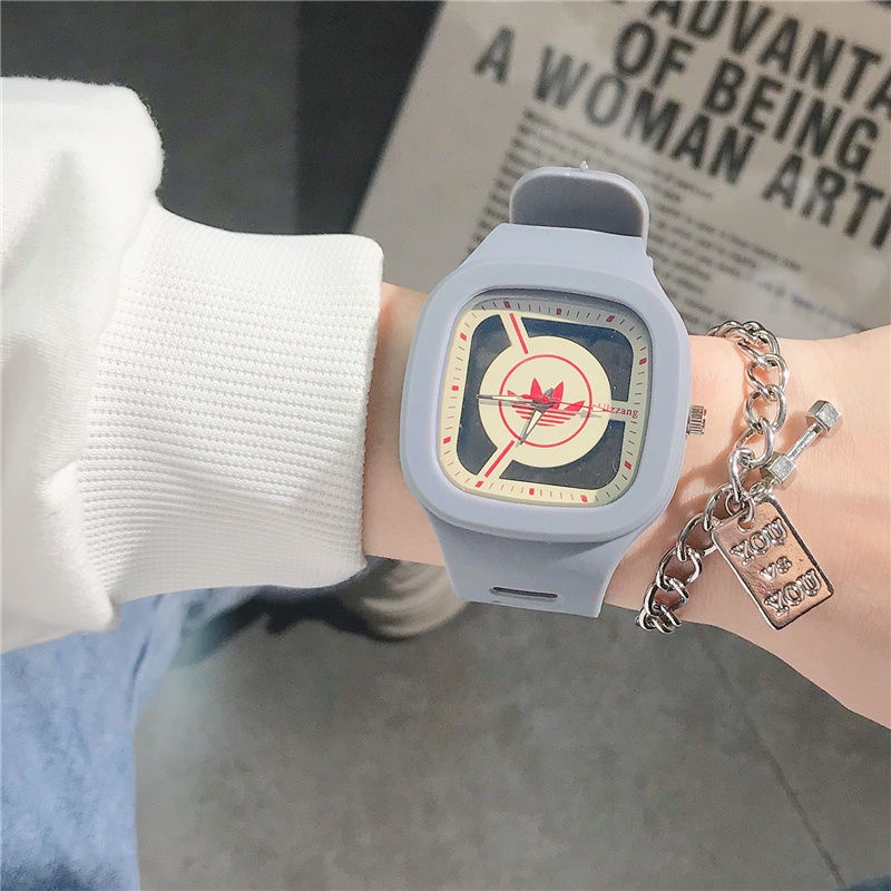 Đồng Hồ Đeo Tay Kỹ Thuật Số Mặt Vuông Thạch Anh Thời Trang Cho Nữ
