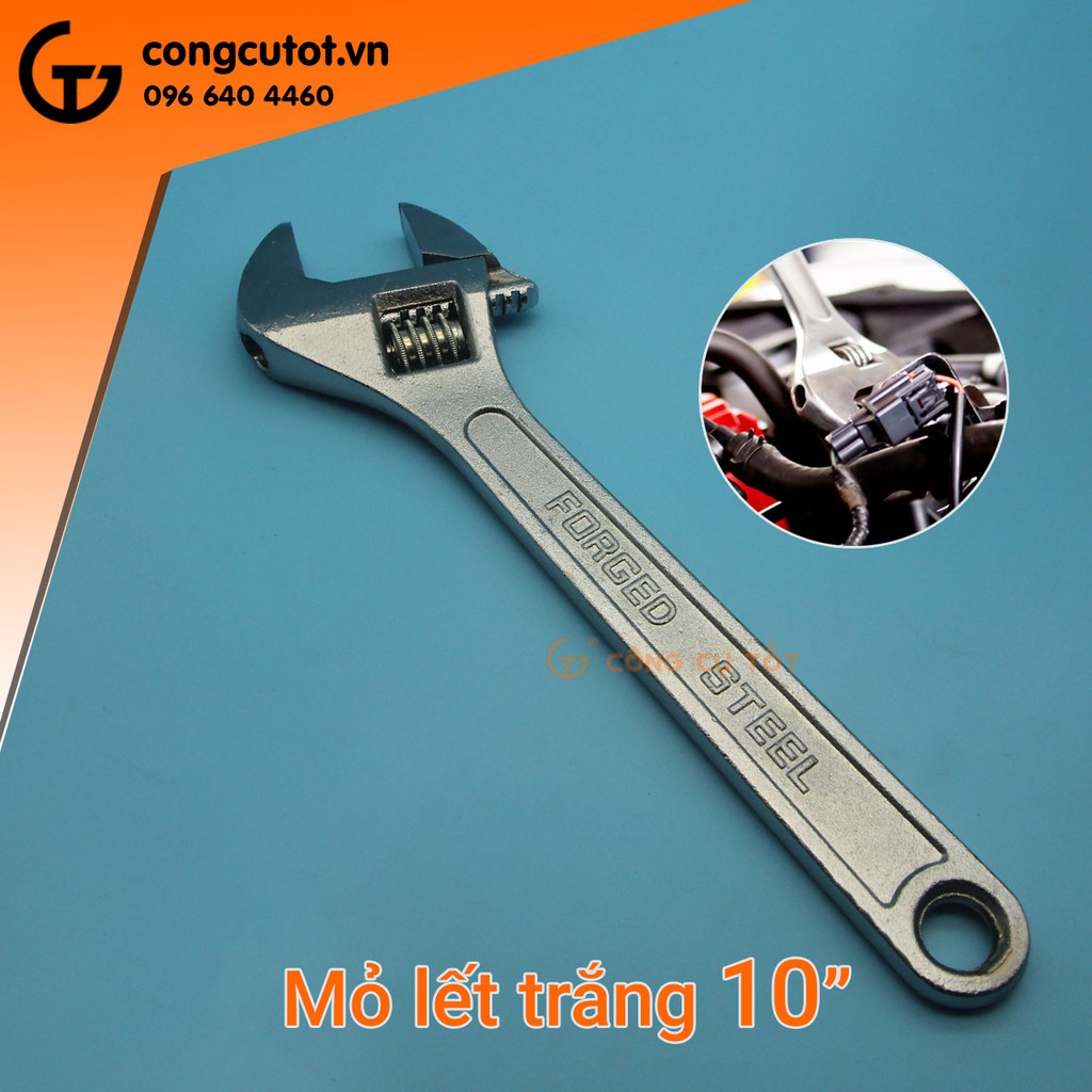 Mỏ lết trắng 10 inch