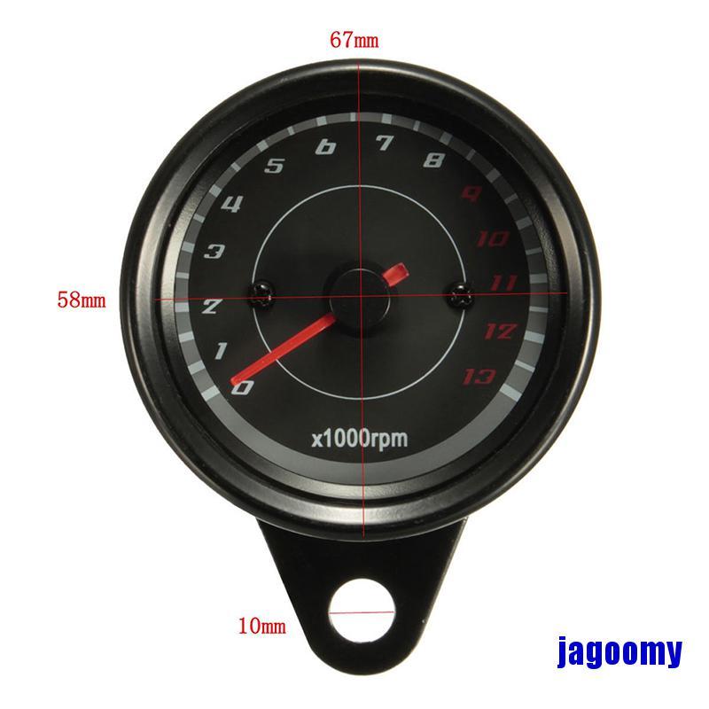 Đồng hồ đo tốc độ vòng tua tích hợp LED 13000 rpm dành cho xe máy