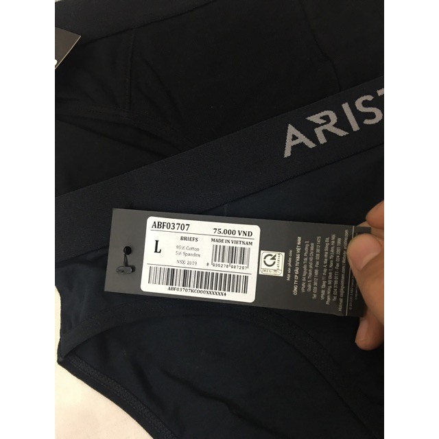 Quần Lót Nam Tam Giác Sịp Nam ARISTINO ABF03707 Quần Xì Briefs Chất Cotton Mềm Mại Co Giãn Thoáng Mát Thấm Hút Mồ Hôi