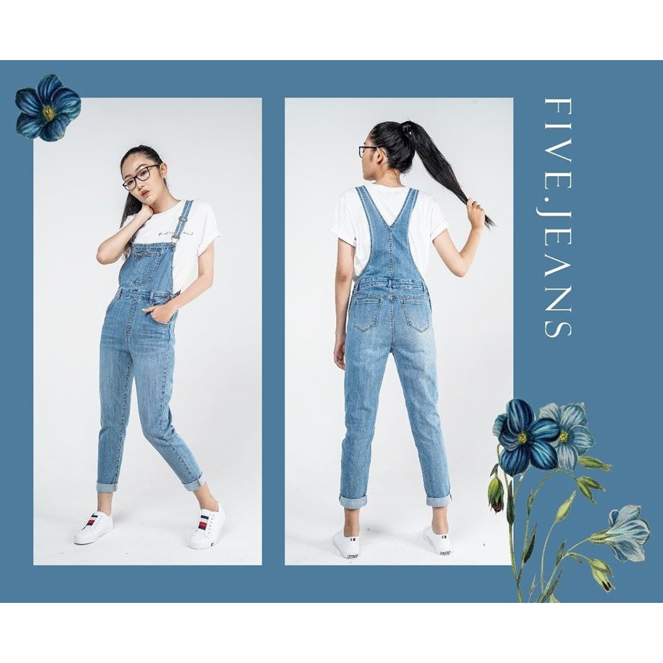 Quần Yếm Overall Jeans nữ cao cấp thương hiệu Five Jeans | BigBuy360 - bigbuy360.vn