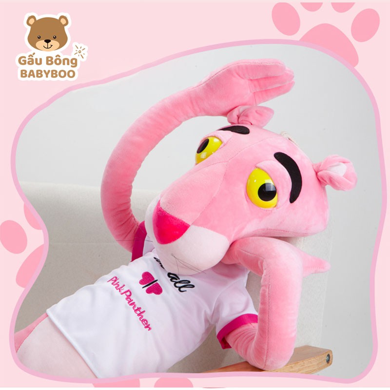 Gấu Bông Chú Báo Hồng Pink Panther Mềm Mịn Cao Cấp BABYBOO – Thú Nhồi Bông Quà Tặng Yêu Thương Cho Bé