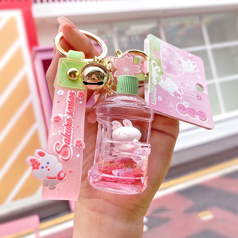 Móc khóa Sakura nhiều kiểu dáng chất liệu PVC độc đáo làm quà tặng bạn bè người thân,trang trí balo túi xách-Ráp