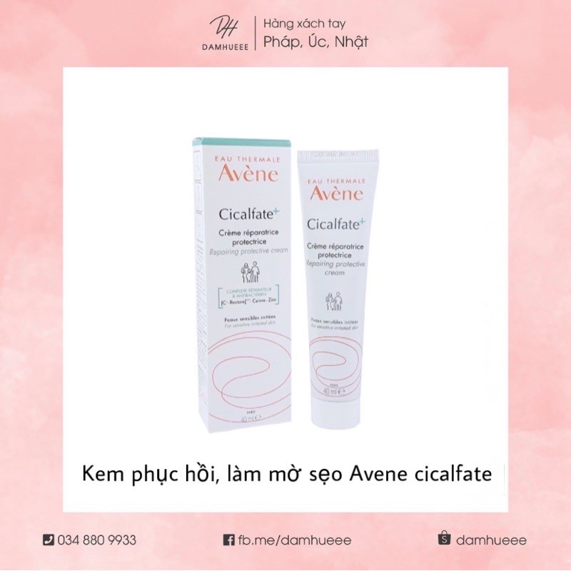 Kem dưỡng làm mờ thâm, sẹo phục hồi da Cicalfate Avene