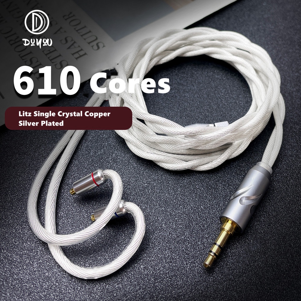 Dây Cáp Nâng Cấp Tai Nghe AS16 PRO KATO Aria Timeless S12 Lõi Đồng Nguyên Chất 610 Core Litz Type6 2Pin 0.78 MMCX TFZ