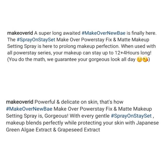 Chai xịt cố định lớp trang điểm OVER Powerstay | BigBuy360 - bigbuy360.vn