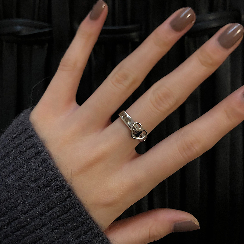 Nhẫn Đeo Ngón Tay Kiểu Hip-Hop Đơn Giản Dễ Phối Đồ 19769