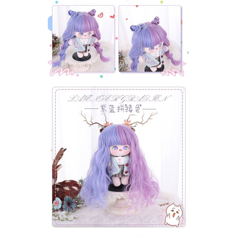 Búp Bê Nhồi Bông Tóc Xoăn Dài 20cm Chất Liệu Cotton Lụa Chịu Nhiệt Độ Cao Màu Sắc Xinh Xắn