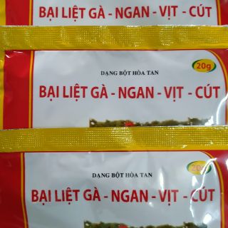 Gà Bại liệt, yếu xương,quẹo chân 3gói vitamineral x 20gr