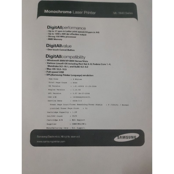 Máy in samsung ML-1640