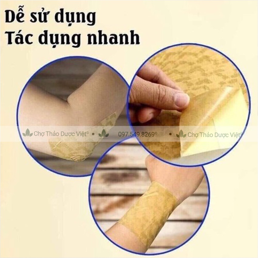 Cao dán hồng sâm Hàn Quốc giảm đau nhức - Chợ Thảo Dược Việt