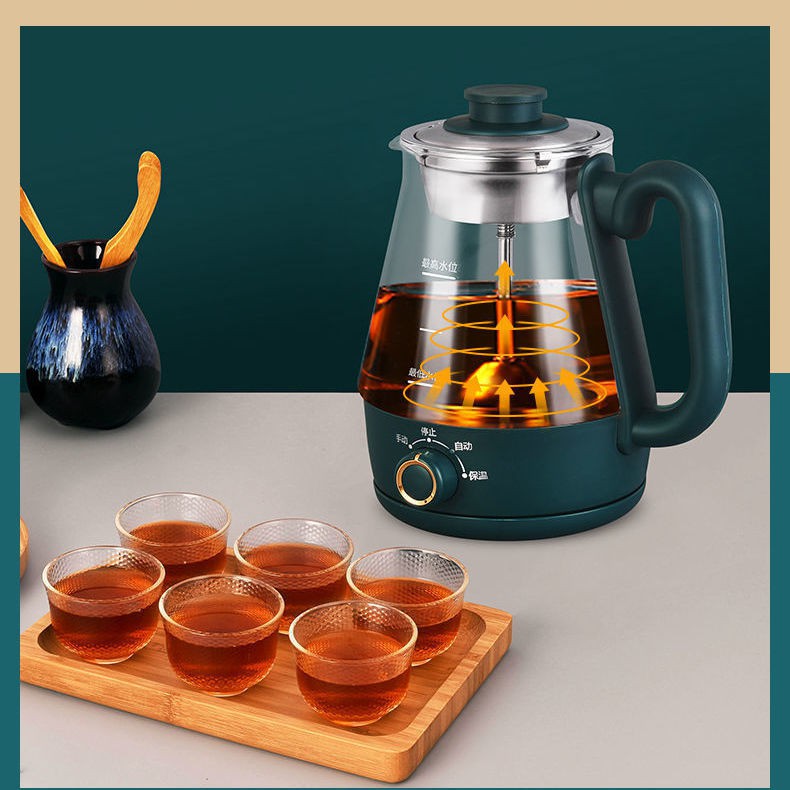 Màu đen Yunyue hấp trà tự động Ấm trà, pha giữ ẩm, đa chức năng, gia dụng loại nhỏ, sức khỏe dung tích lớn