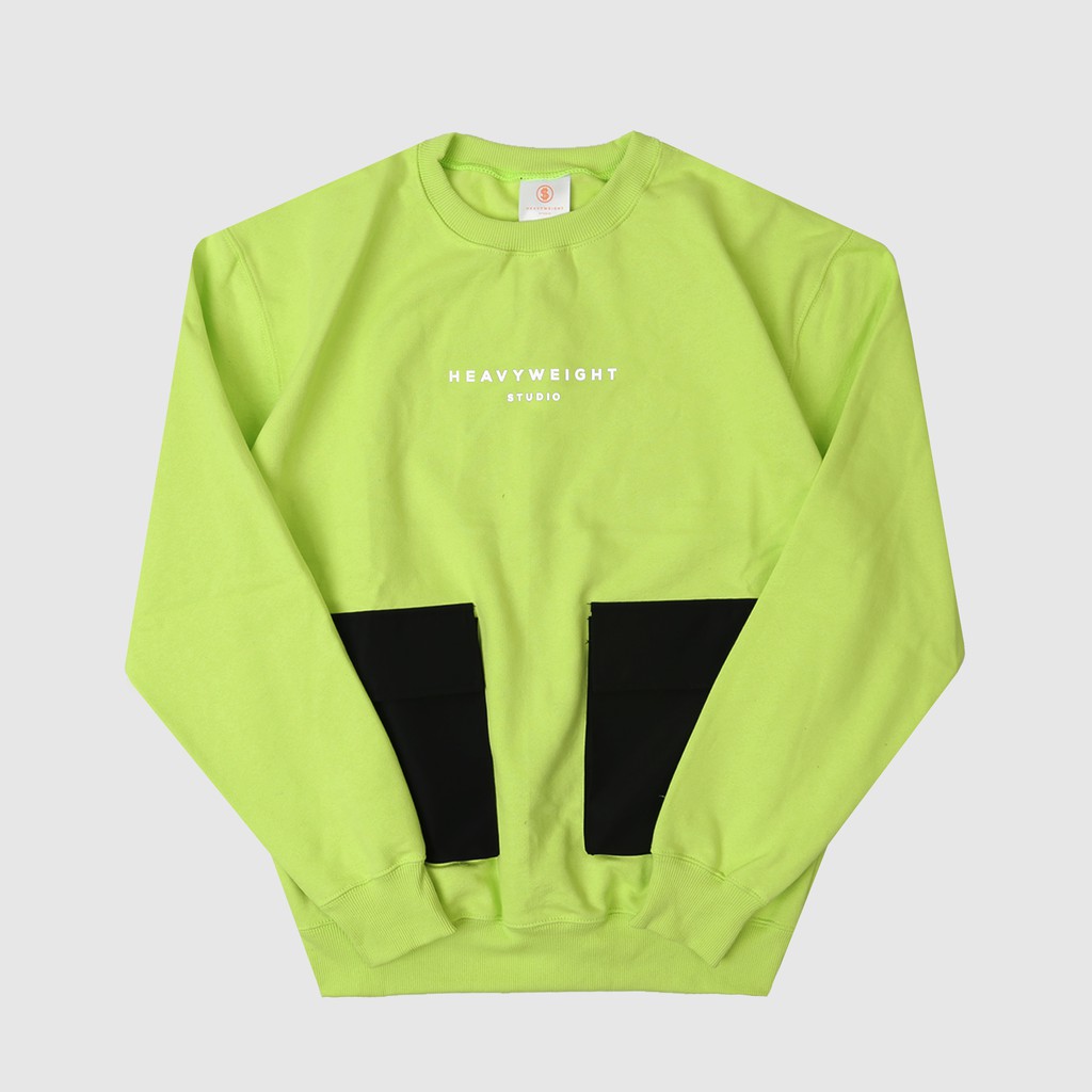 Áo Sweater Cổ Thuyền Phối Túi Màu Trắng / Xanh Lá Cây Thời Trang Trẻ Trung