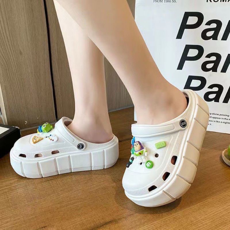Dép cross nữ đế cao 6cm chất liệu Eva L1