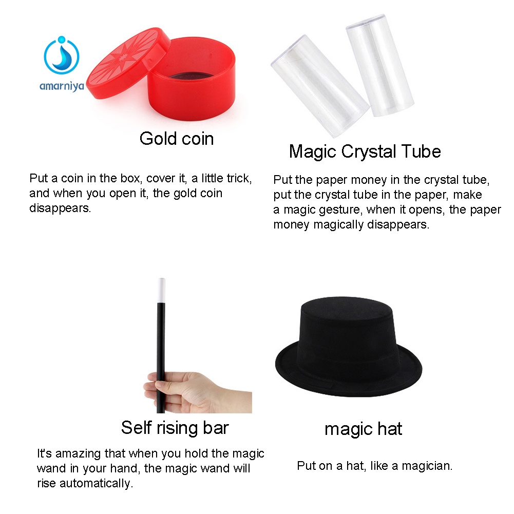 Bộ 16 Dụng Cụ Ảo Thuật Cổ Điển Cho Bé