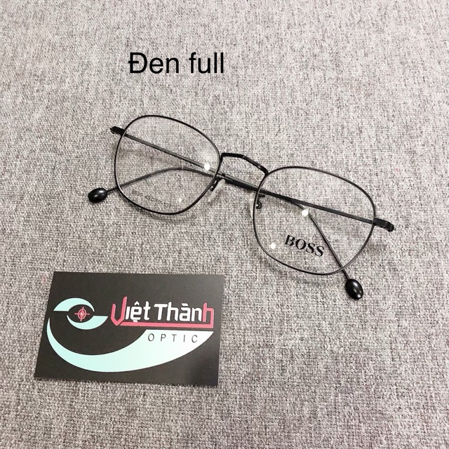 Gọng kính cận kim loại mảnh chân bi nhẬn lắp mắt độ cận viễn loạn theo yêu cầu Gkl bi
