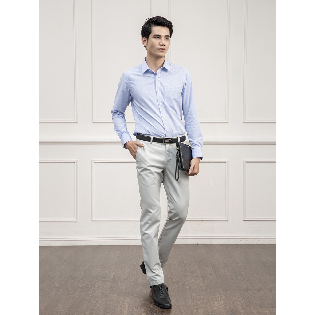 Áo sơ mi nam dài tay ARISTINO chất liệu cao cấp, thoáng mát, thấm hút tốt, hạn chế nhăn co - ALS05601
