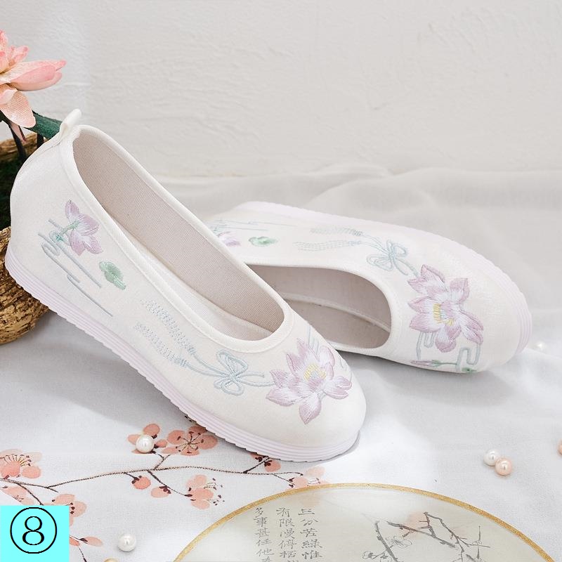 Giày Vải Thêu Họa Tiết Phong Cách Trung Hoa Cổ Điển Cho Nữ