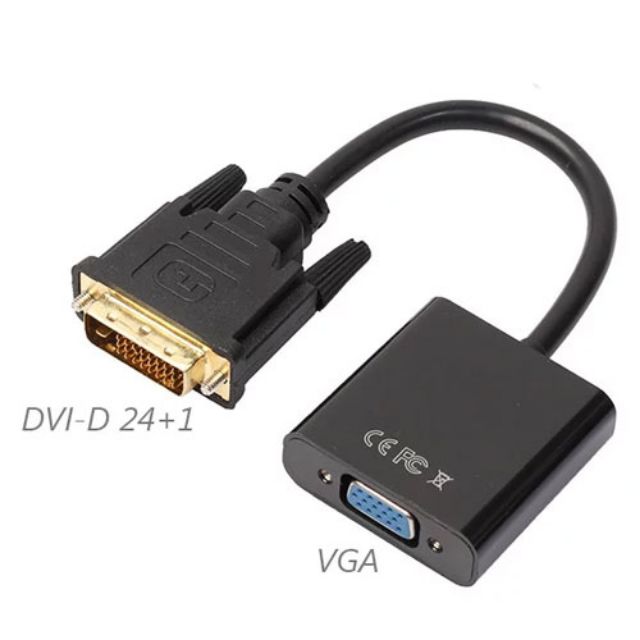 Combo 10 Dây Cáp Đầu Chuyển Đổi DVI 24+1 Sang VGA Có Chíp Chuẩn 1080DPI