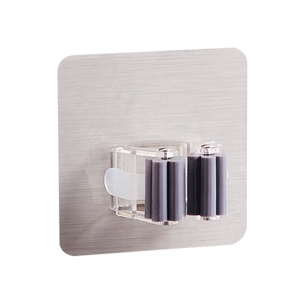 Kẹp đỡ treo cây lau nhà chống trượt gắn tường không tạo vết