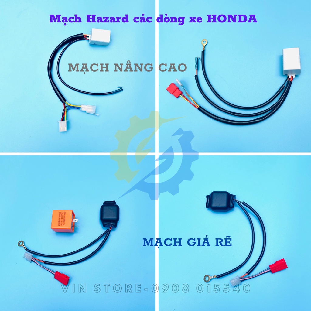 -  Mạch Hazard CƠ BẢN & NÂNG CAO đèn ƯU TIÊN tích hợp xi nhan Zin HONDA, AIR BLADE, WINNER, WAVE,SONI