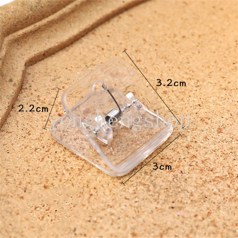Kẹp Giấy Mini Trong Suốt Dễ Thương Dùng Giữ Giấy Tờ Tài Liệu/Giấy Ghi Chú/Giấy Ghi Chú Trong Suốt Cho Trường Học/Văn Phòng