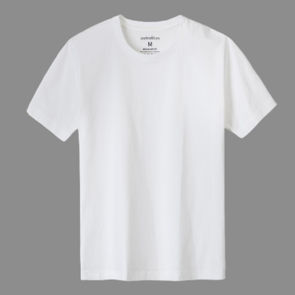 Áo phông thun nam tay lỡ form rộng unisex có cổ tròn chất cotton basic đẹp màu đen trắng FAVITI AT49 | BigBuy360 - bigbuy360.vn